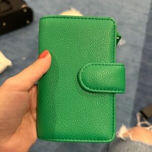 Mundi Green Wristlet Clutch